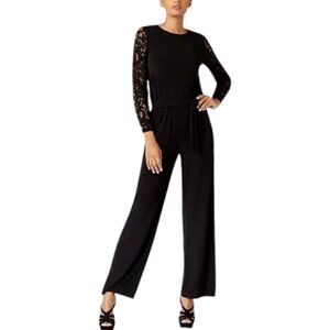 MICHAEL Michael Kors | Petite Lace Jumpsuit | Black | 12P